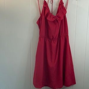 BCBGGENERATION HALTER DRESS IN ROSE M B18